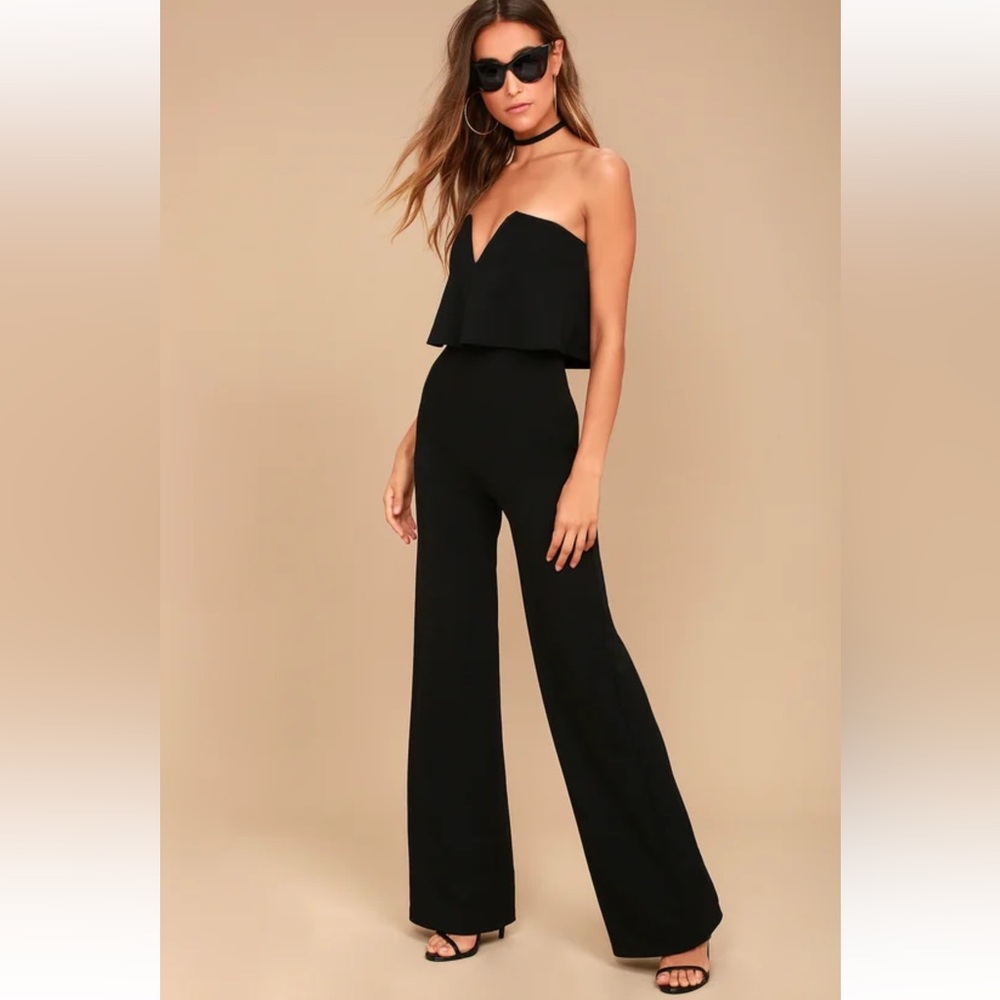 Lulu’s black jumpsuit size medium